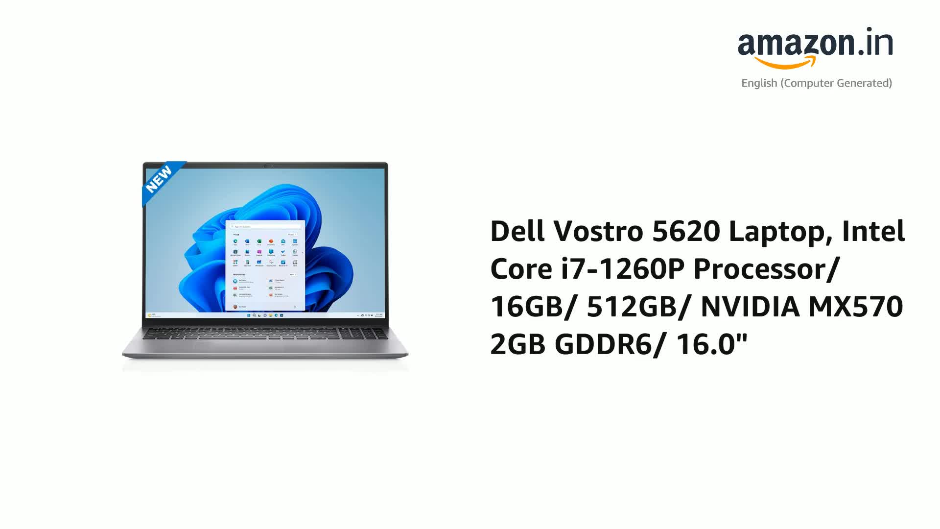 DELL Vostro 5620 Core i7-1260P 16型 Win11 Dell Vostro 5620 16