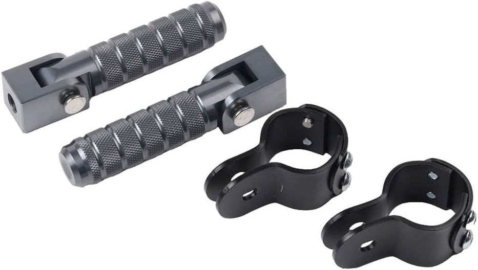 Motorcycle Footrests Motorcycle Accessories Front Foot Pegs Pedals Footrests Folding Footpegs Foot Rest Clamps for TRK 800