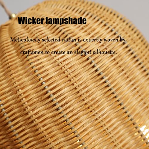 Suspension en rotin fleur ajustable pour éclairer une table