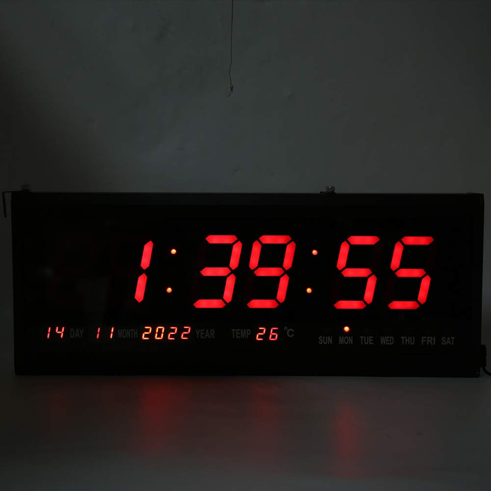 GRANDE OROLOGIO DA parete digitale LED con calendario indicatore