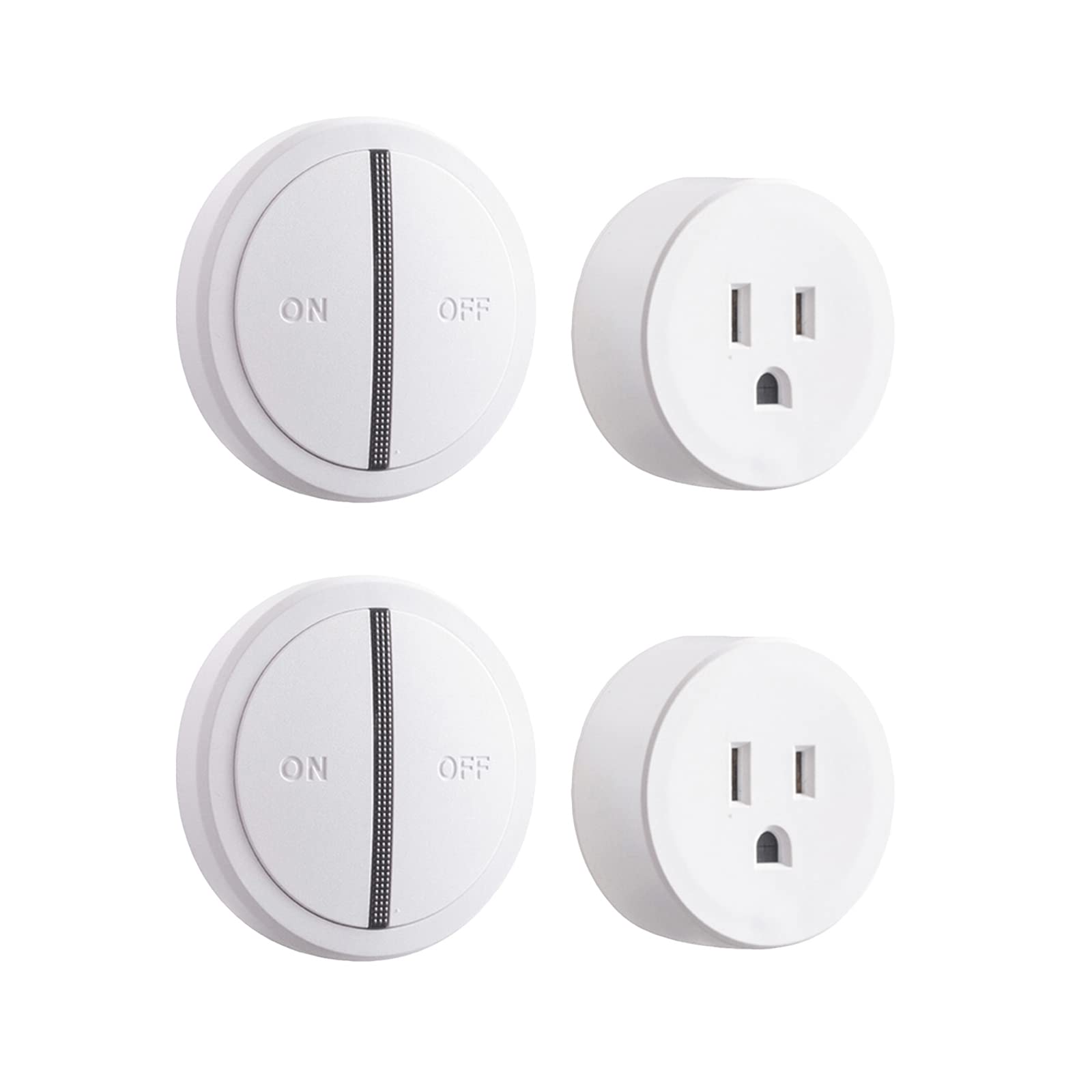 GREENCYCLE WiFi Smart Outlet Plug with Remote Support APP Remote Control Voice Control Timer Suitable for Alexa and