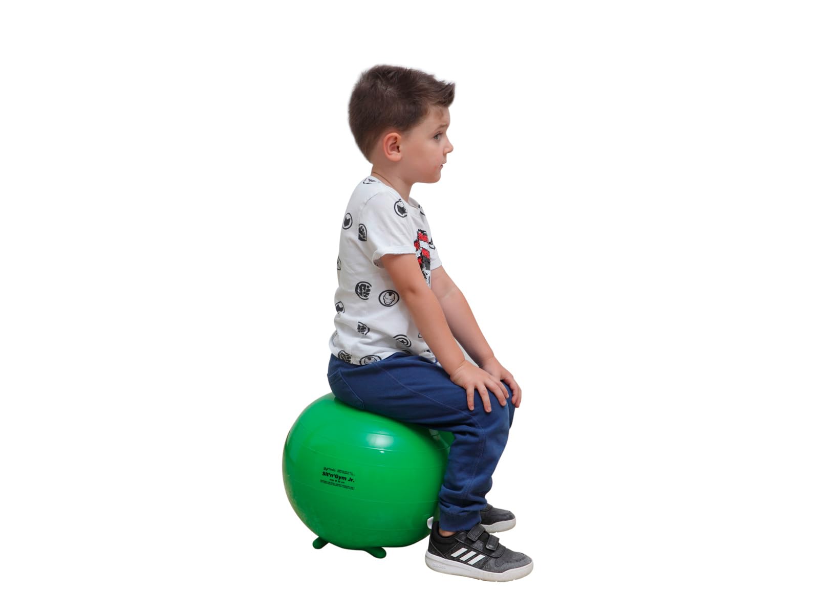 GYMNIC Sit’n’Gym Jr. Palla da seduta gonfiabile con piedini per bambini, ideale per postura corretta, concentrazione e benessere a scuola e a casa