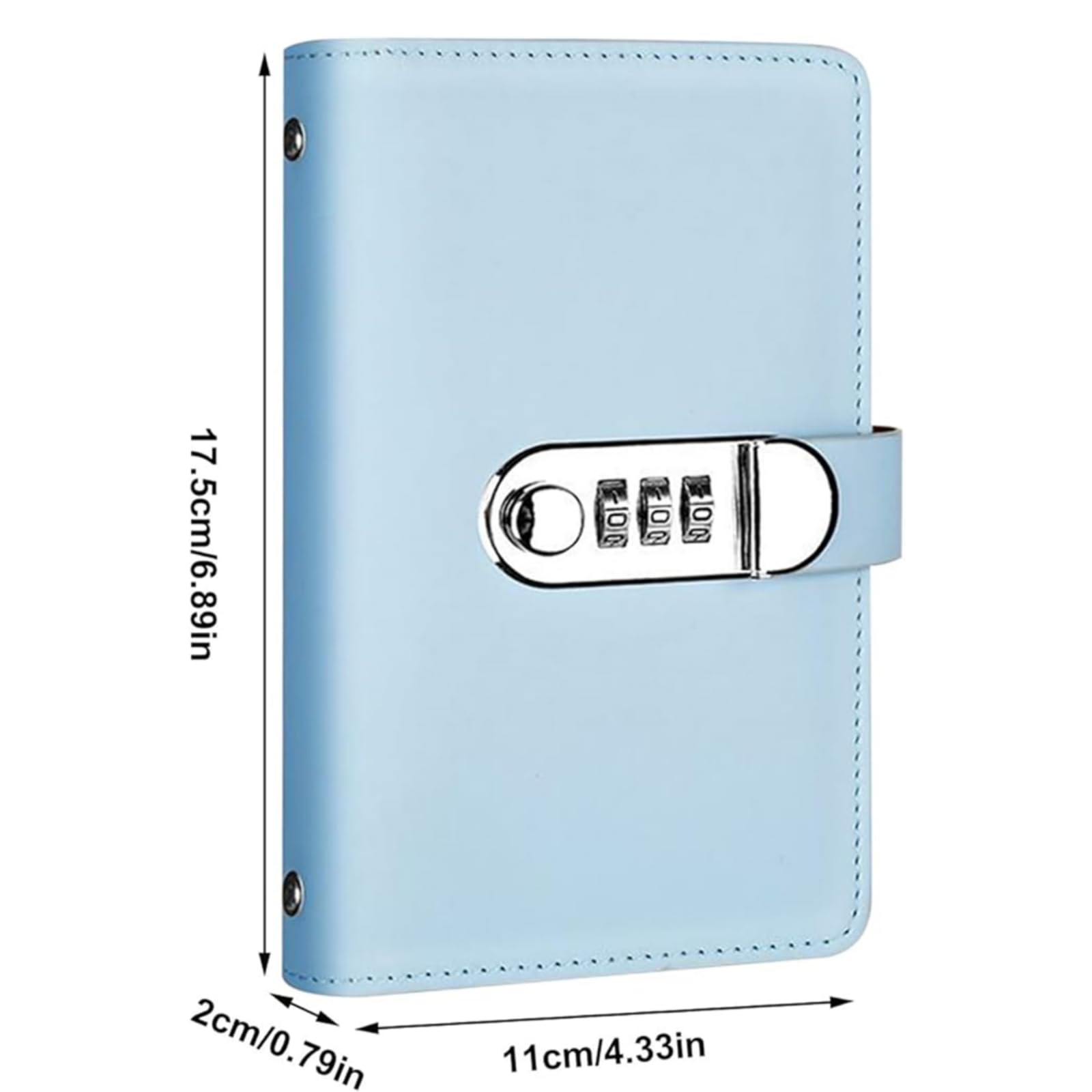 Savings Challenge Binder PU Leather Money Saving Budget Organizer Wallet with 100 Envelopes and Combination Lock