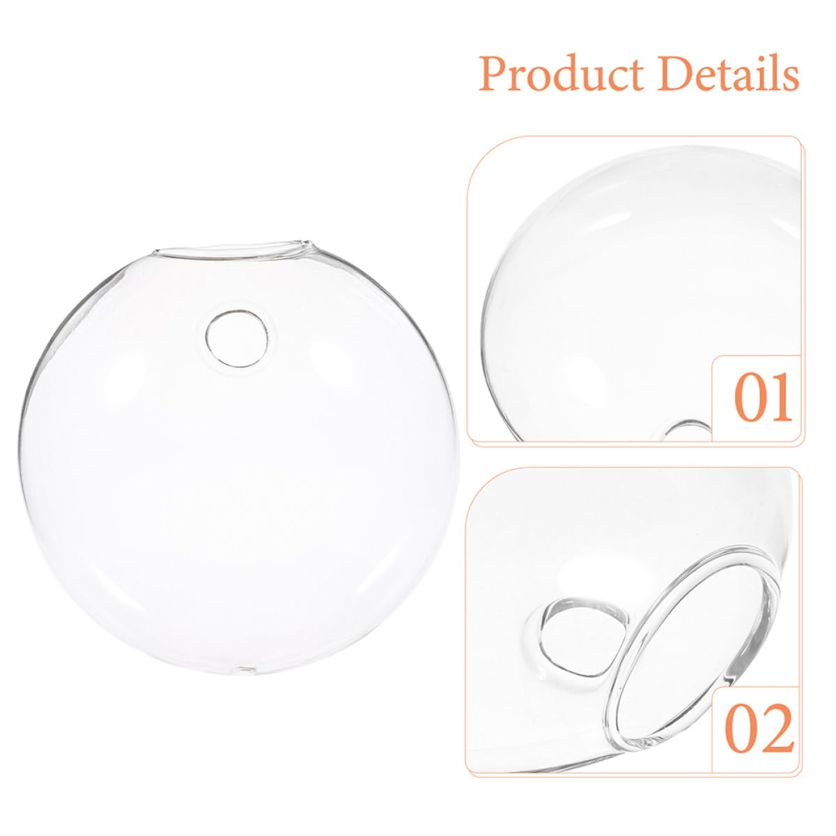 Didiseaon Vases Suspendus Résistants et Élégants Lot de 6 en Verre Transparent Terrariums Muraux Polyvalents pour Culture Hydroponique pour Maison et Bureau