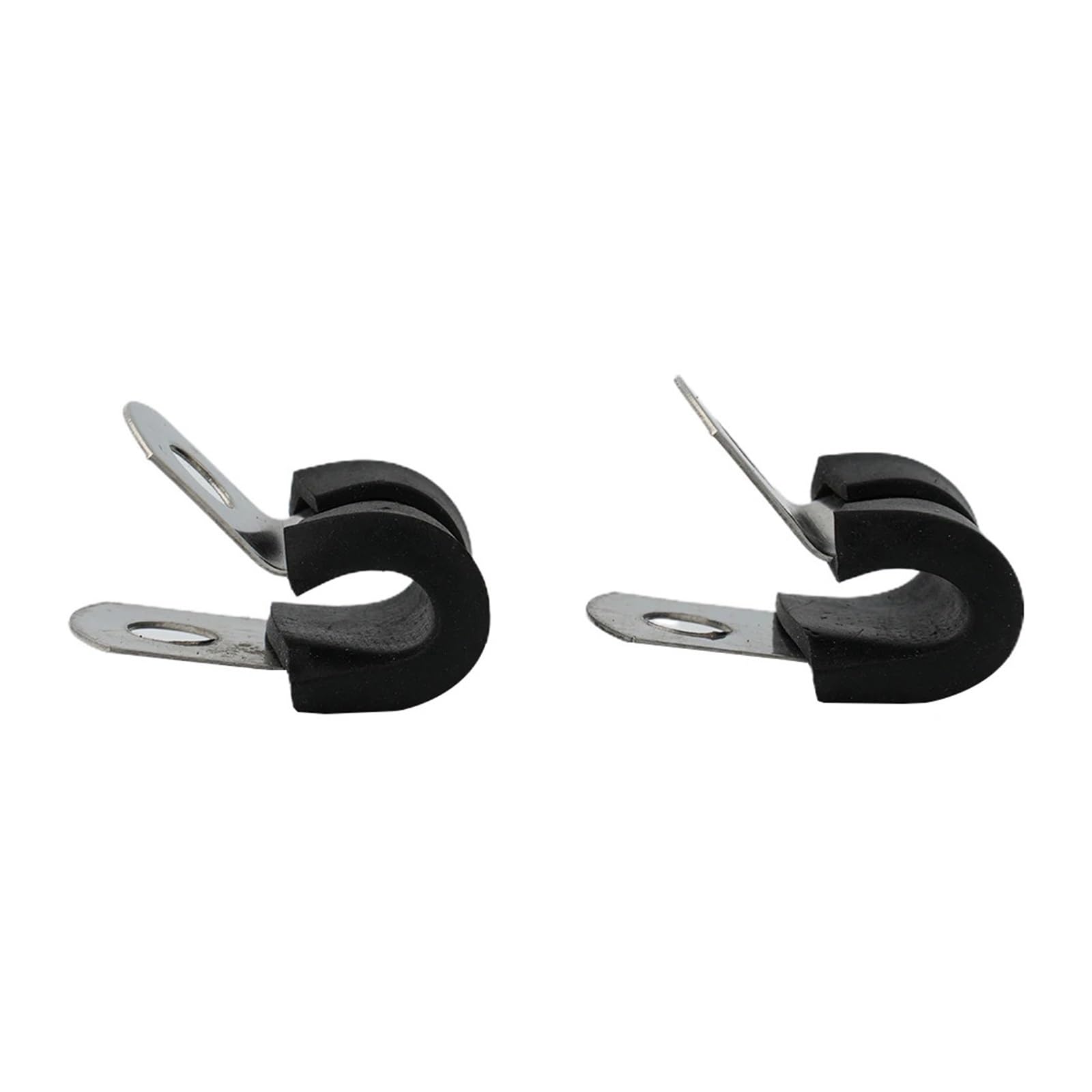 Fascette a P in Metallo per Cavi e canaline, Clip P-Clip for Tubi Freno Morsetti for condotti Cavi in ​​Filo Metallico Rivestiti in Gomma 5/16 Pollici
