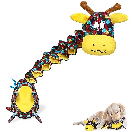 Tough Indestructible Dog Toys for Aggressive Chewers, Durable Dog Chew Toys for Large Breeds With Cotton Material & Crinkle Paper, Aggressive Chew Toys for Dogs