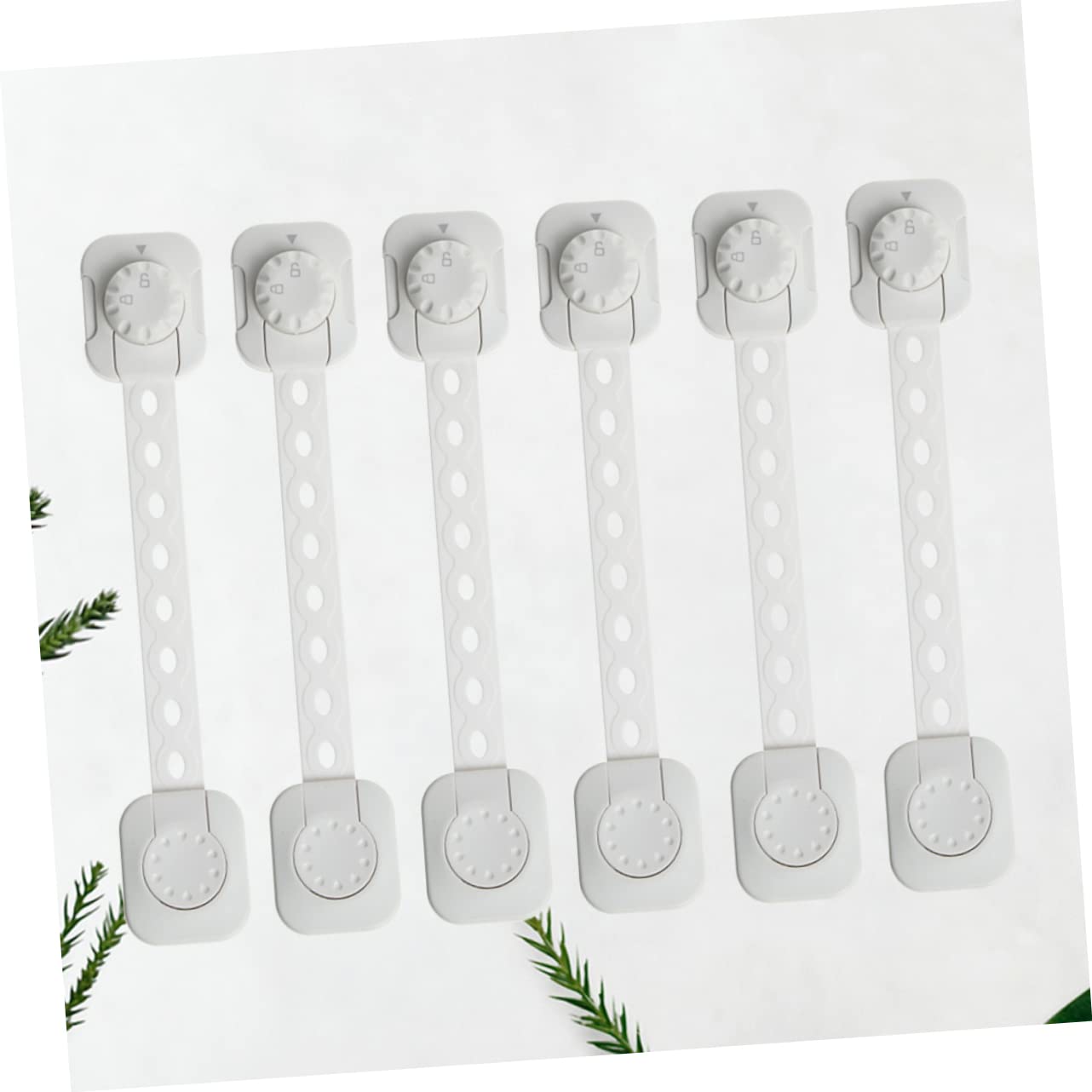 Lot de 2 Serrures de Sécurité pour Réfrigérateur Armoires de Sécurité pour Bébé pour Enfants Appareils Électroménagers Blanc 6 Pièces
