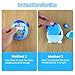 Silicone Case for Tamagotchi Paradise Accessories - 2Pcs Screen Protector with Soft Stand Up Cover Carrying Lanyard and Knob Cover for Tamagotchi Paradise Sleeve Toy (Blue)