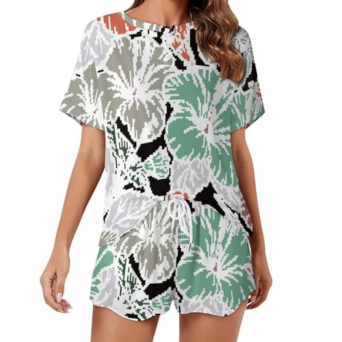 Pyjama pour femme court contre la chaleur nocturne vêtement de nuit