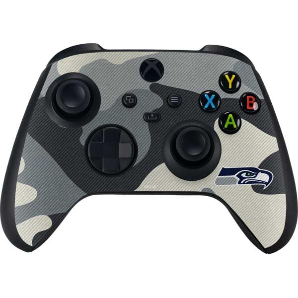 Skinit Decal Gaming Skin Compatible with Xbox Series X Bundle - Officially Licensed NFL Seattle Seahawks Camo Design