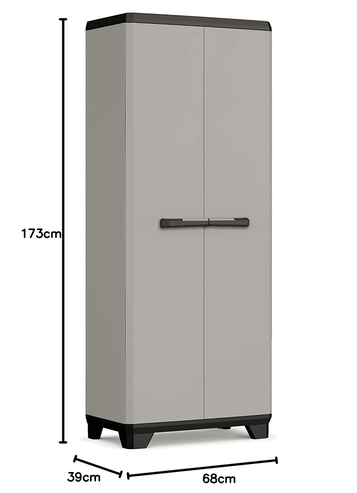 Keter 250246 Armario Planet Alto, Gris