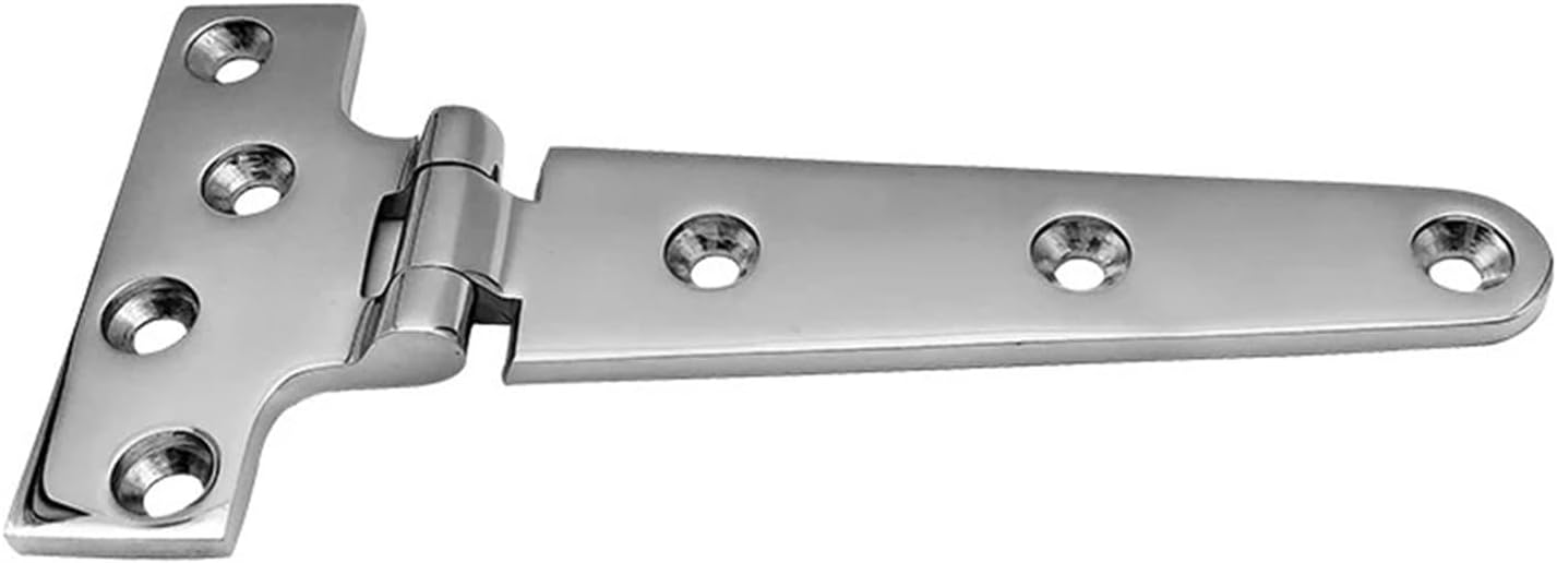 Stainless Steel Casting Hinge Flat Hinge Cabinet Doors For Windows T-shaped hinge Cast Strap Deck Hinge for Boat Hardware(200x100mm)