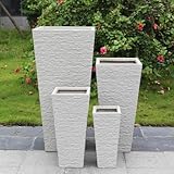 Zoom IMG-1 set di 4 vasi beige Zoom IMG-1 set di 4 vasi beige