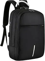 Mochila Executiva Impermeável Usb Senha Resistente Compacta (Preto)