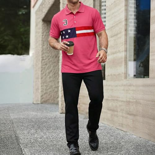 Image of Men's Polyster Stretchable Polo T-Shirts Half Sleeves Regular Fit T-Shirt for Everyday Wear