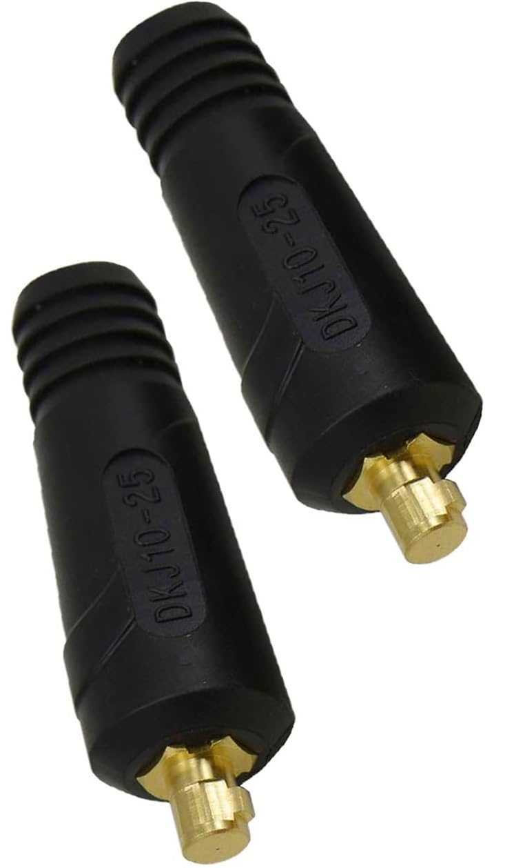 Welding TIG Cable Panel Connector-plug Black DKJ10-25 200Amp Dinse Quick Fitting 2pk