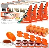 40 Stück Ameisenköderdose für Innen - Ameisenfalle Ameisen Gel Köderdose für Innenräume und Außen, Ameisenköderdose mit Effektiver Sofortwirkung, Sicher für Kinder und Haustiere