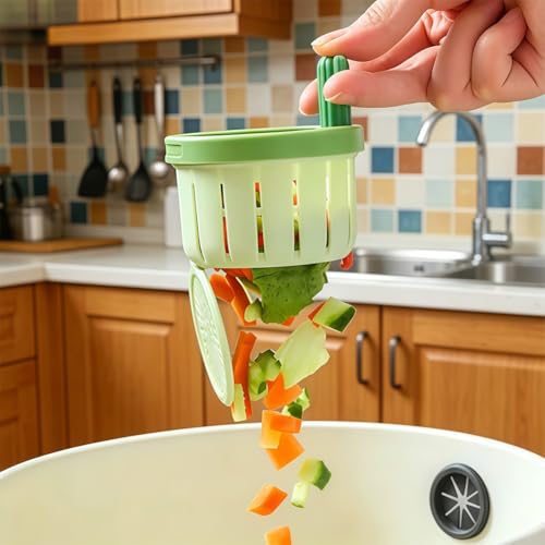 Colador de fregadero con diseño cactus, cesto automático y multifuncional miniatura 2
