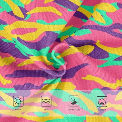 Little Girl Underwear Toddler Panties Kids Undies Colorful Camouflage Print Soft Cotton Briefs 2T-8Y3