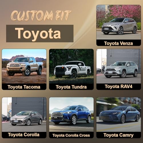 Toyota Leather Waterproof Seat Covers, 2 Pack - Black