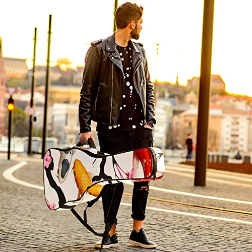 Housse de transport rembourrée en tissu Oxford imperméable pour guitare avec bandoulière réglable Motif poissons et… - Les Beatles, Paul McCartney, John Lennon, RIngo Starr, George Harrison Housse de transport rembourrée en tissu Oxford imperméable pour guitare avec bandoulière réglable Motif poissons et… – Image 7