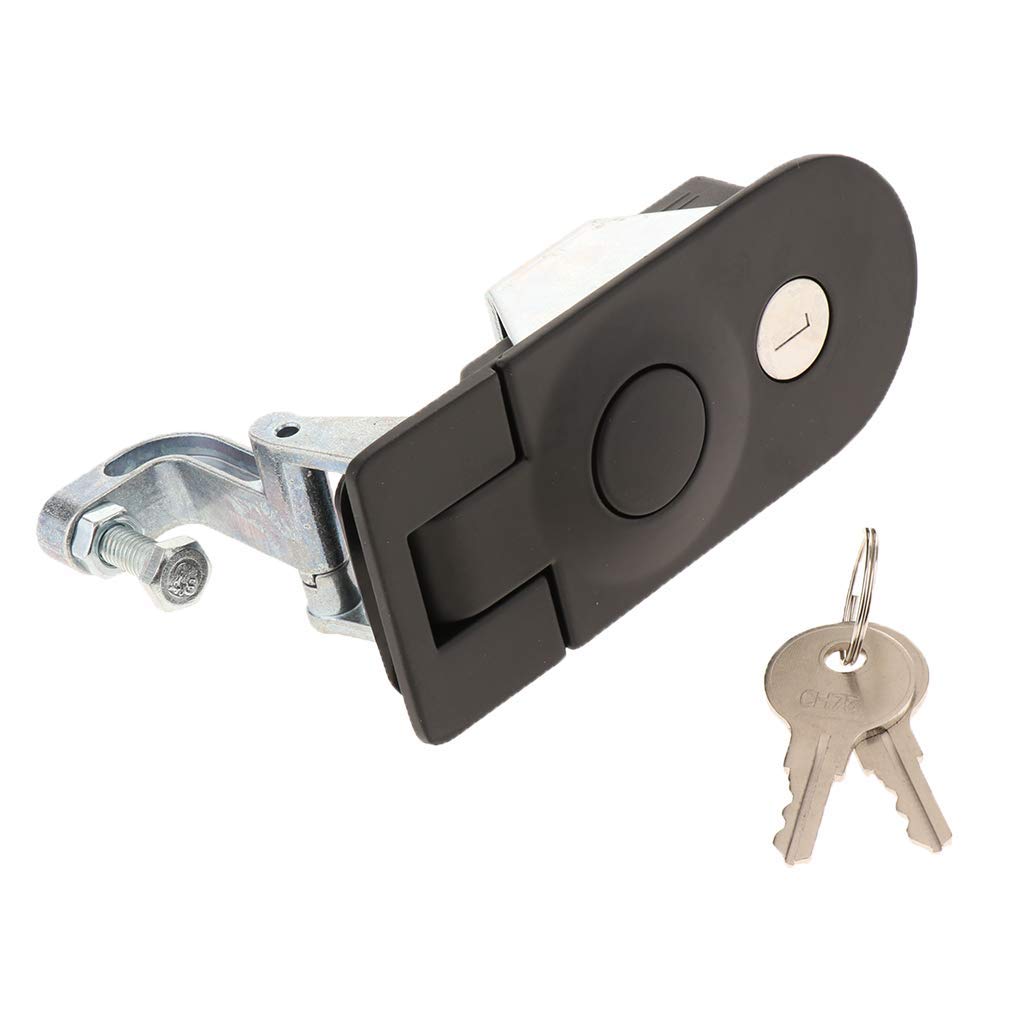 Serrure de porte de rechange RV à compression avec 2 clés pour remorque camping-car