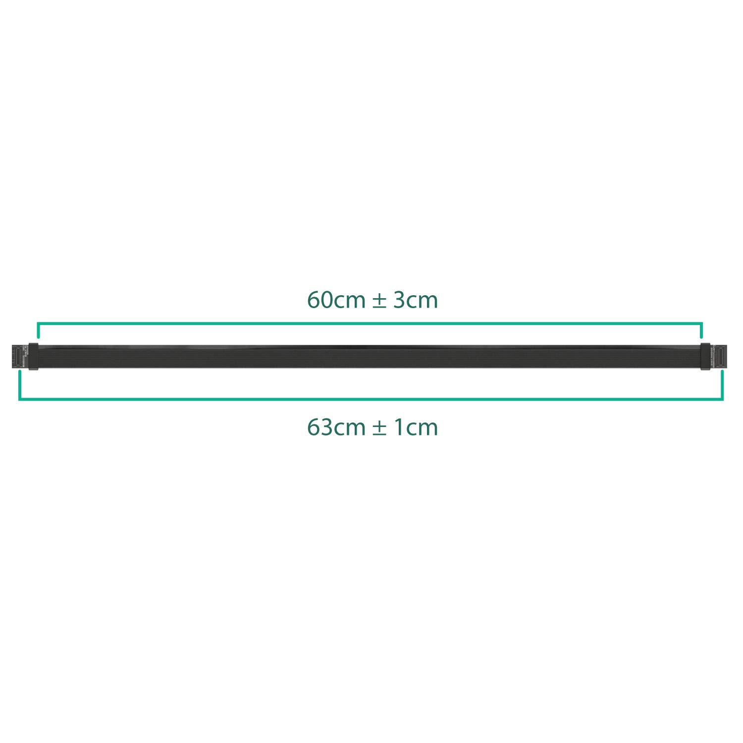 LINKUP - Flexible SLI Bridge GPU Cable Extreme High-Speed Technology Premium Shielding 85 Ohm Design for NVIDIA GPUs Graphic Cards┃Not Compatible with AMD or RTX 2000/3000 GPU - [60cm]
