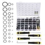 PATIKIL Nitrilkautschuk O-Ring Sortiment Set 1540 Teile 32 Größen Dichtungssatz Mit 4 Haken Und...