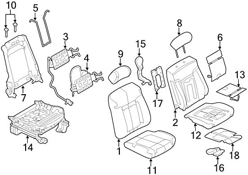 Ford 9L3Z-1665501-A - ADJUSTER ASY - SEAT