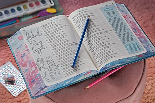 Inspire Bible for Girls NLT: The Bible for Coloring & Creative Journaling