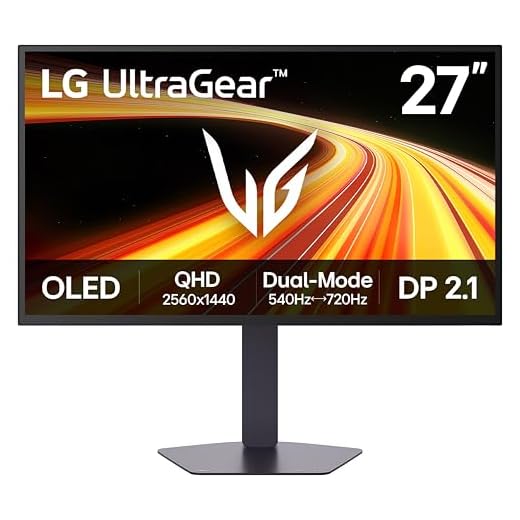 27GX790B-B 27” Ultragear QHD (3440 x 1440) OLED Gaming Monitor, Dual Mode(QHD 540Hz/ HD 720Hz), 0.02ms, TrueBlack 500, NVIDIA G-Sync Compatible, AMD FreeSync Premium Pro, DisplayPort 2.1, USB-C, Black