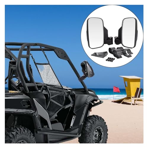 Espejo retrovisor lateral UTV anticaídas para barras de 1,75 a 2 pulgadas 4