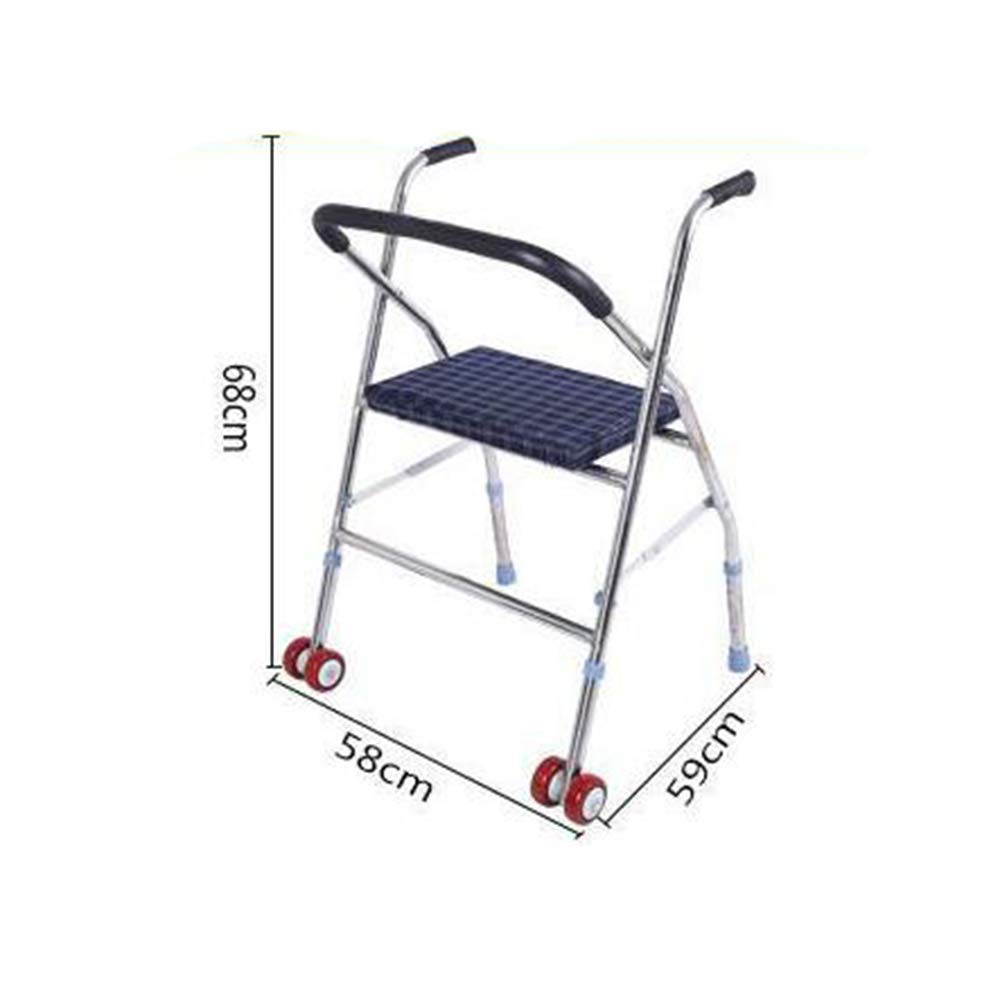 Walker, deambulatore Elettrico per Sedia a rotelle, deambulatore e Sedile di Riposo per pazienti Anziani, disabili e a Mobilità ridotta kxtmm