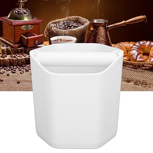 Coffee Knock Box Knocking Dregs Waste Grounds Large Capacity Brewing for Machine Replacement Parts (White) - Image 3