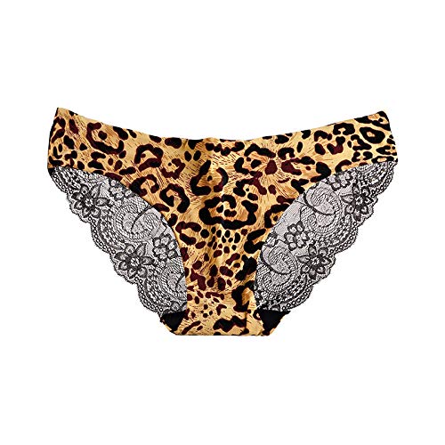 GYYJW Baumwolle Einteilige EIS Seide Nicht Markierbare Atmungsaktive Höschen Weibliche Sinn Spitze Höschen Damen Slips Mit Niedriger Taille Cover