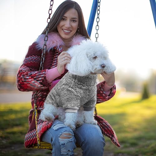 Pyjama pour chien et chat vêtement hiver velours col roulé L