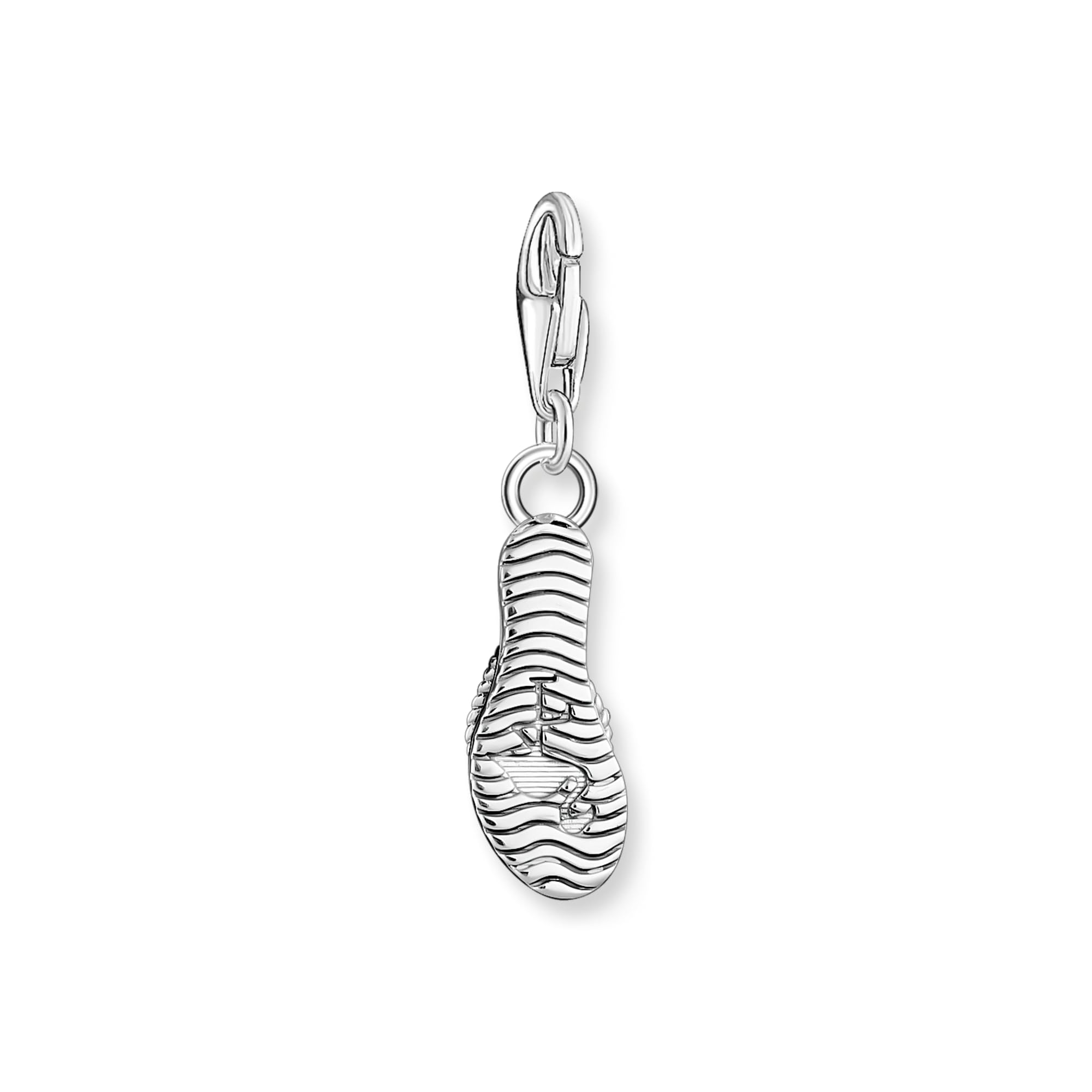 THOMAS SABO Ciondolo a forma di infradito con pietre in argento Sterling 925 riciclato 2025-914-7, misura unica, Argento sterling, Nessuna pietra preziosa
