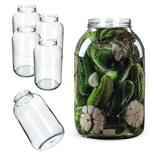 Impermeabile: i vasetti da 4 l hanno una chiusura Twist-Off che protegge da aria, umidità e insetti. I bicchieri grandi per cetrioli sono disponibili in set da 1, 2, 4, 8 e 12 pezzi.