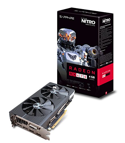 Sapphire Radeon Nitro Rx 470 4GB GDDR5 Dual HDMI / DVI-D / Dual DP OC (UEFI) PCI-E Graphics Card 11256-10-20G (Renewed)