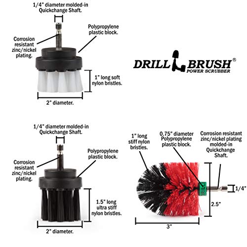 The Ultimate - Drill Brush - Cleaning Supplies - Kit - Bathroom Accessories - Shower Cleaner - Bath Mat - Kitchen Accessories - Grout Cleaner - Dish Brush - Stove - Oven - Sink - Outdoor - Scrub Brush #TOP4