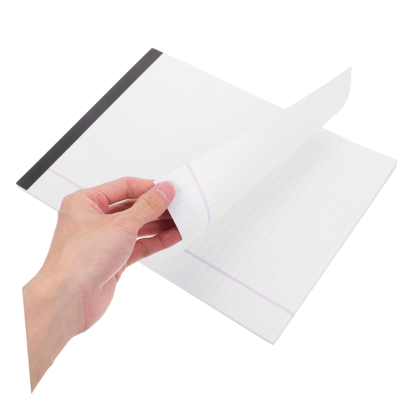 Blocchi Note Legali 4 Pezzi Fogli A4 Carta Spessa e Liscia Righe Larghi per Scrittura e Disegno Ufficio e Scuola