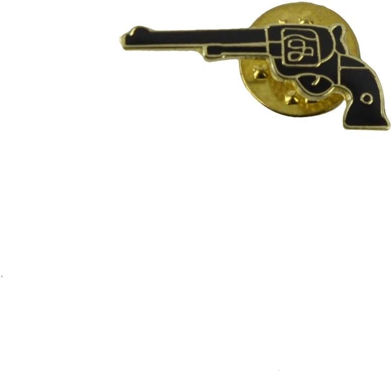 Enamel Black Pistol Jacket Lapel Backpack Pin Hat Tie Tack 2nd Amendment Gun Gift