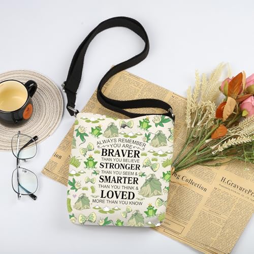 WSNANG Princess Crossbody Bag Frog Lover Shoulder Bag Frog Movie Princess Fans Gift Princess Birthday Gift for Daughter (Ti CB)2