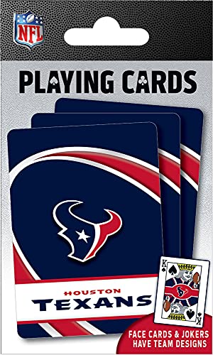 Masterpieces Officially Licensed NFL Houston Texans Playing Cards - 54