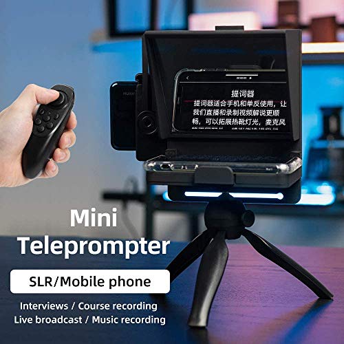 KEAYISOFINE Teleprompter Kit Portable Inscriber Mobile Phone Teleprompter Artifact Video with Remote Control