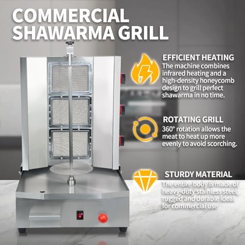 Commercial Shawarma Grill Machine Vertical
