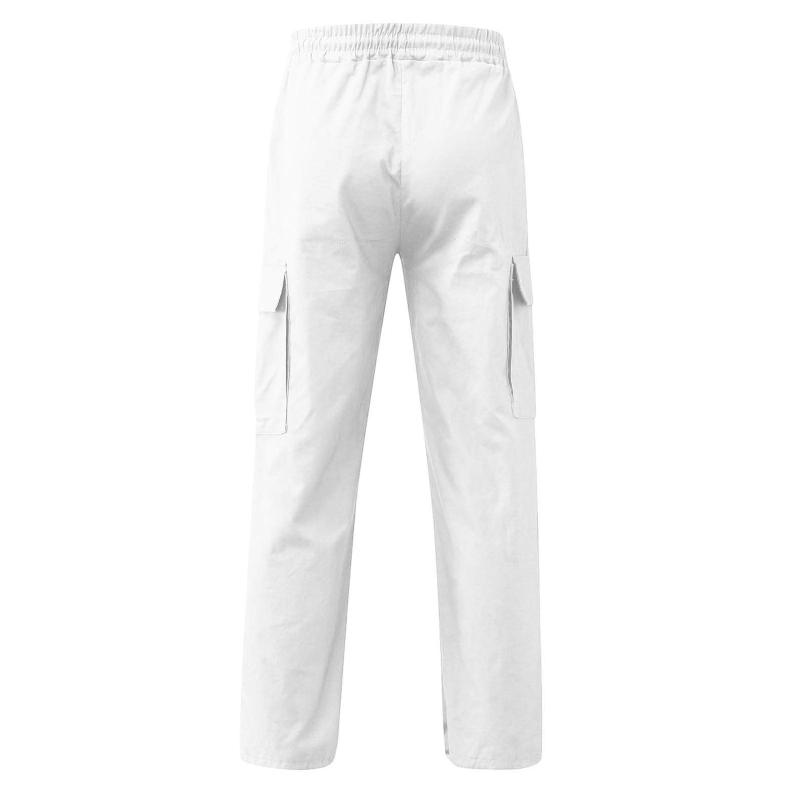 Cargohose Herren Lange Jogginghose Outdoorhose Baggy Hose Freizeithose PantsLang Jogger Sporthose Elastischer Taille mit Kordelzug Sweatpants Taschen Lang