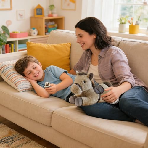 Jouet en peluche cheval de 30 cm Generico, cadeau idéal pour garçon - 2