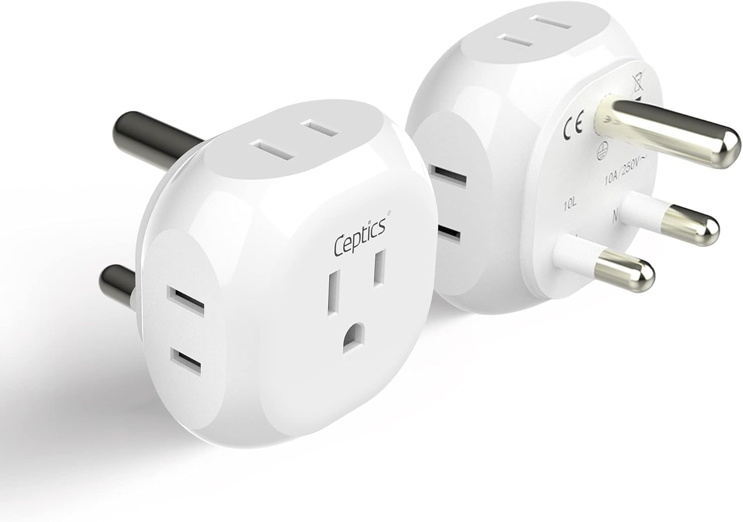 Ceptics South Africa Travel Plug Adapter South Africa Power Adapter Charger 4 Input