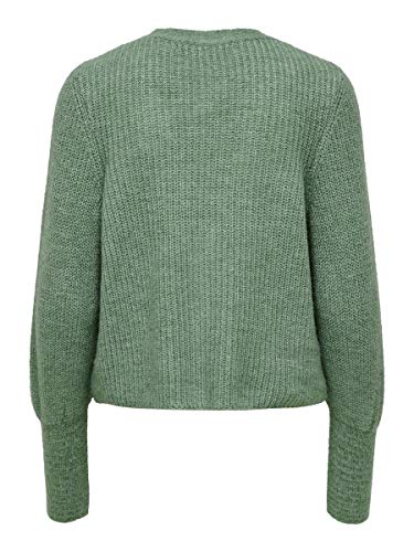 ONLY Vrouwelijke gebreide jas met geribbeld design. - Image 3